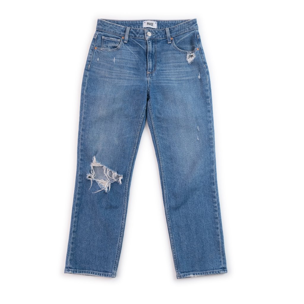 Paige Noella Distressed Straight Leg Jeans Size 26